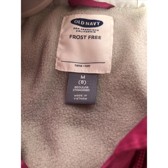 Old Navy Kids Girls Quilted Puffer Jacket Hooded Parka Coat Winter Warm Outwear - Picture 4 of 14